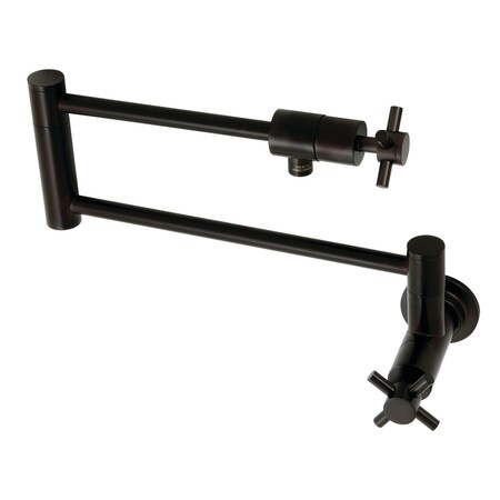 Kingston Brass KS4105DX Wall Mount Pot Filler, Oil Rubbed Bronze KS4105DX